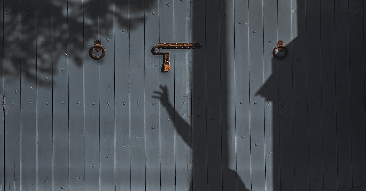 A locked iron gate in shadow, the permission you were trained to wait for